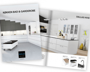 Kreativt brochure design - kitchn.dk