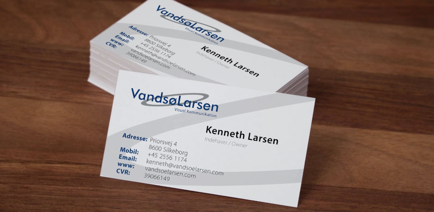 Visitkort Design Vandsølarsen